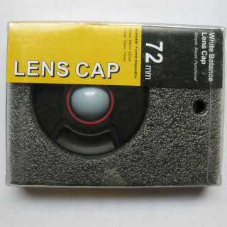 72mm White Balance Lens Cap For Canon Sony Nokin Lens  