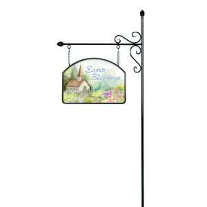   Easter Blessings Yard Design Screen Printed For Year Round Durability