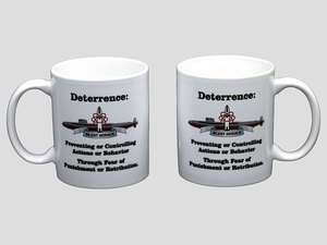 Submarine Definition of Deterrence Boomer Coffee Mug SSBN NEW  