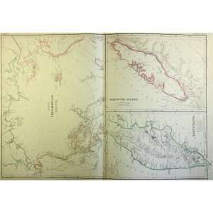  Blackie Map of Polar Regions and Kamchatka (1860) Office 