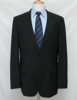 895 Hugo Boss 40L 40 Wool Suit Dark Charcoal Black   