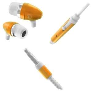  Premium Orange Metal Bullet Stereo Headset Hands free 