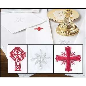  3 Pack Alberta Celle Linen/cotton Corporal with Red Greek Cross 