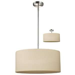  By Zlite Albion Collection Off White/Brushed Nickel Finish 