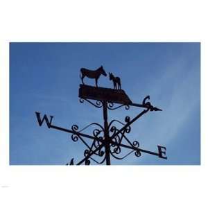   Donkey Lovers Weathervane  10 x 8  Poster Print