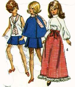 9097 Doll Clothes Pattern Barbie Julia Maddie Mod  