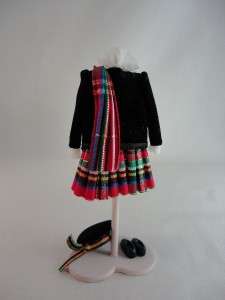   Miniature Dress Scottish Highland Dance Outfit Artist Vintage 1990s
