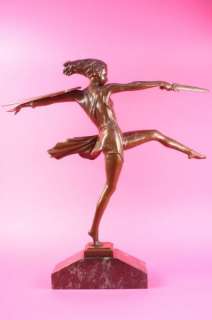 Pierre Le Faguays bronze statue Female Warrior  