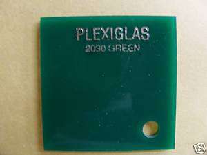 Acrylic Plexiglass Green #2030 1/8 x 15.7/8 x 15.7/8  