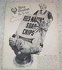 1950 FELS NAPTHA Laundry soap SANTA CLAUS artwork AD