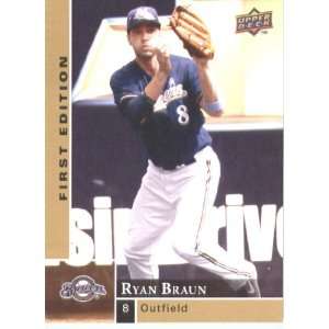  Ryan Braun / Brewers / 2009 Upper Deck First Edition Baseball 
