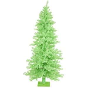  9 x 51 Chartreuse Wide Cut Christmas Tree w/ 400 Green 