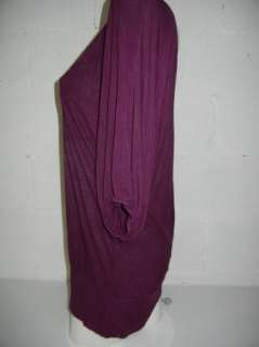 Womens T Bags Purple Dolman Top Dress Size Large  