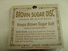 Brown Sugar Disc Keeps brown sugar soft