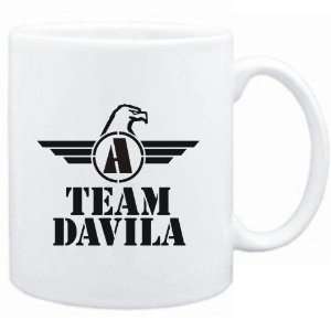  Mug White  Team Davila   Falcon Initial  Last Names 