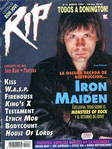 IRON MAIDEN rare magazine Argentina 1992  