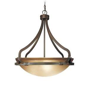   Bronze Wayman 3 Light Down Light Foyer Pendant from the Wayman Collect