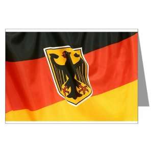    Greeting Cards (20 Pack) German Flag Waving 