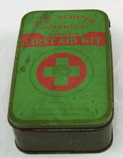 Vintage Boy Scouts of America Official First aid tin by Johnson 