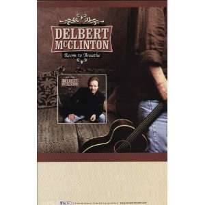  Delbert McClinton Breathe 2002 CD Promo Poster