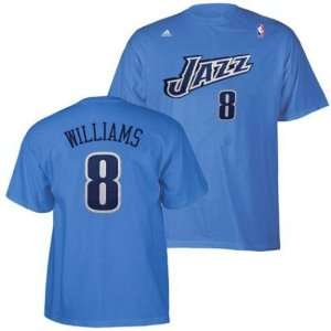  Youth Utah Jazz #8 Deron Williams `Name and Number` Tee 