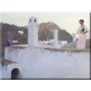  View of Capri 16x12 Streched Canvas Art by Sargent, John Singer 