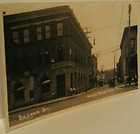 Old West Newton Pa. Second Street Bank Garage Etc. Real Photo Postcard 