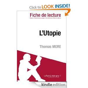 Utopie de Thomas More (Fiche de lecture) (French Edition) Nathalie 