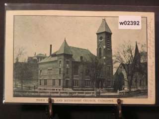 Uxbridge, MA Town Hall, Methodist Church #w02392  