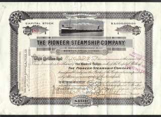 The Pioneer Steamship Company,1913,C.L.Hutchinson,#189  