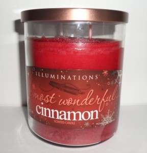 Illuminations Most Wonderful CINNAMON Large 2 Wick Jar Candle 17oz New 