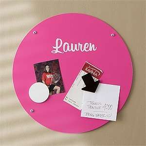  Girls Personalized Magnet Board   Pink