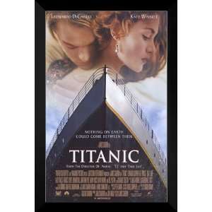   Titanic FRAMED 27x40 Movie Poster Leonardo DiCaprio