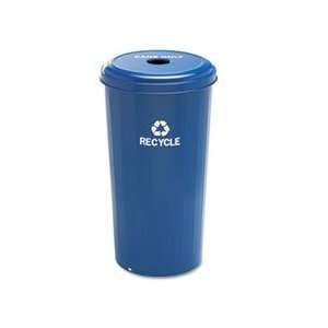  Tall Recycling Receptacle for Cans, Round, Steel, 20 gal, Recycling 