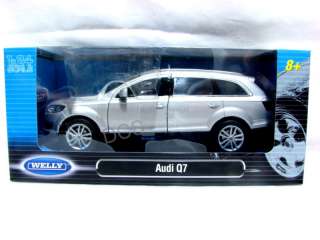 Welly AUDI Q7 Silver Diecast Car 1/24 New in Box  