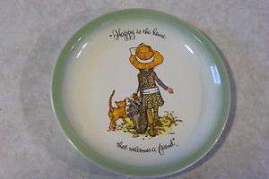   1972 HOLLY HOBBIE PLATE Collectors Edition Happy Home Welcomes Friend