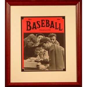  Joe DiMaggio Autographed Baseball Magazine Sports 
