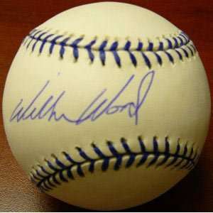 Signed Joe DiMaggio Baseball   Wilbur Wood Official on Special 