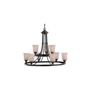  Warwick 9 Light Chandelier 33 W Sea Gull Lighting 31332 