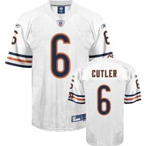  Jay Cutler #6 Chicago Bears Replica NFL Jersey White Size 