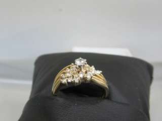 BEAUTIFUL 14K YELLOW GOLD WEDDING SET RING 1/2 CARAT DIAMOND 3.6 GRAMS 