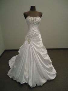 2011 White Wedding Dress Gown Size 6 8 10 12 14 16  