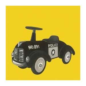   Police Car   Artist Clara Almeida  Poster Size 9 X 9