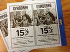 GYMBOREE coupons for 15% off entire purchase