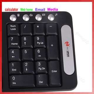 4GHz RF Wireless 2.4G Multimedia PC Keyboard + Mini USB Receiver MC 