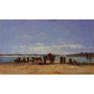   Wives on the Shore, By Boudin Eugène  