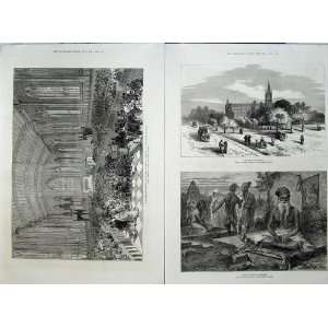   Calcutta Cathedral 1876 Joghi Wallahs Benares Prince