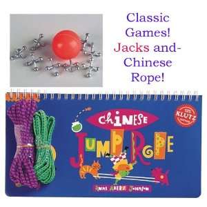  Chinese Jump Rope Book with 2 Ropes and Toysmith Jacks Toys & Games