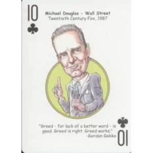   DOUGLAS Oddball WALL STREET Movie Playing Card 
