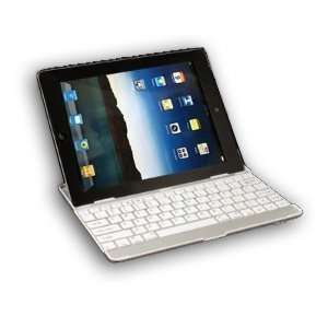 Aluminum Apple Ipad 2 Bluetooth Wireless White Keyboard Case Cover 